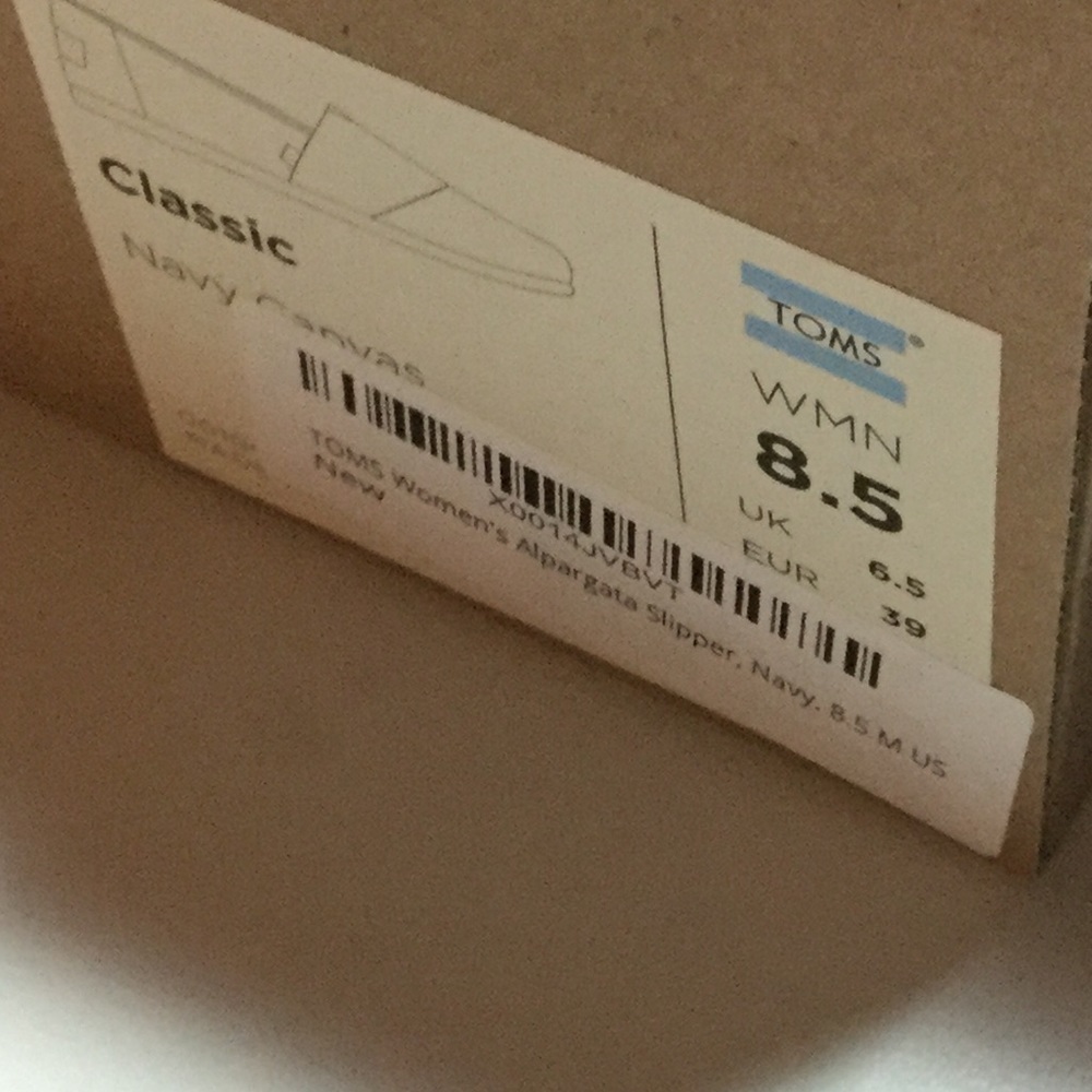 TOMS Navy Slip-On Shoes - Picture 3 of 3